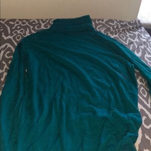 teal/emerald green sweater